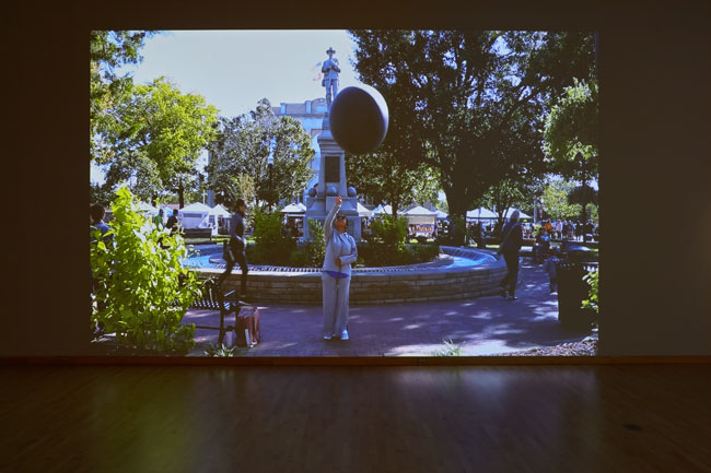 Installation view of Marking Monuments installed at USFCAM. Photo: Will Lytch.