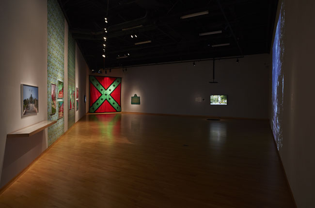 Installation view of Marking Monuments installed at USFCAM. Photo: Will Lytch.