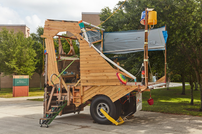 Installation view of Out To Pasture exhibition at USF Contemporary Art Museum. Work by Maxwell Parker. Photo: Will Lytch.