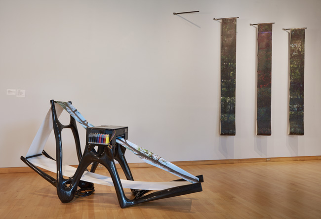 Installation view of Out To Pasture exhibition at USF Contemporary Art Museum. Work by Luke Myers. Photo: Will Lytch.