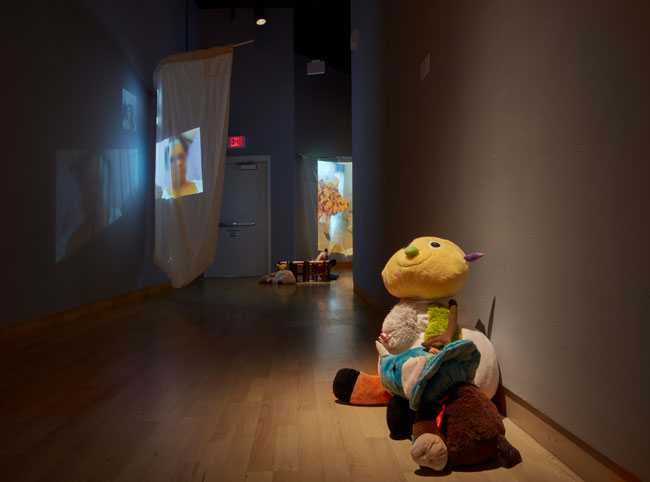 Installation view of Out To Pasture exhibition at USF Contemporary Art Museum. Work by Nadia Ivanova. Photo: Will Lytch.