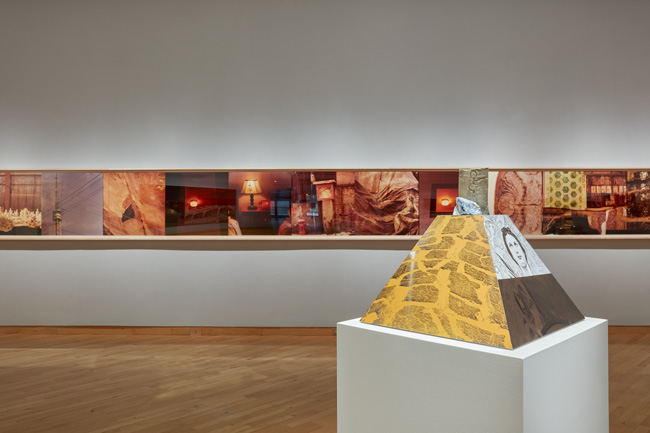 Installation view of OFFSET: Robert Rauschenberg at USF Graphicstudio at USF Contemporary Art Museum. Photo: Andres Ramirez.